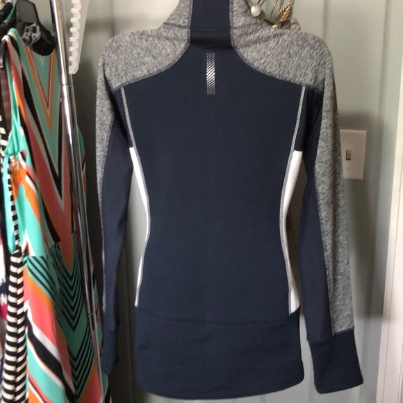 Athleta Navy blue half zip jacket size small - Picture 4 of 7